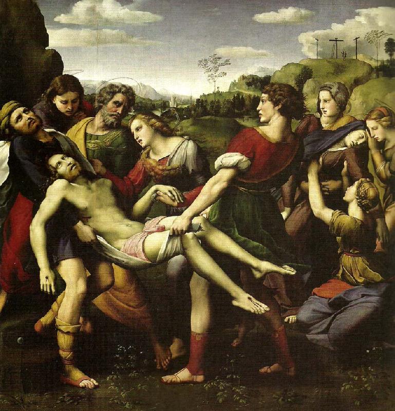 Raphael far leet :entombment oil painting image