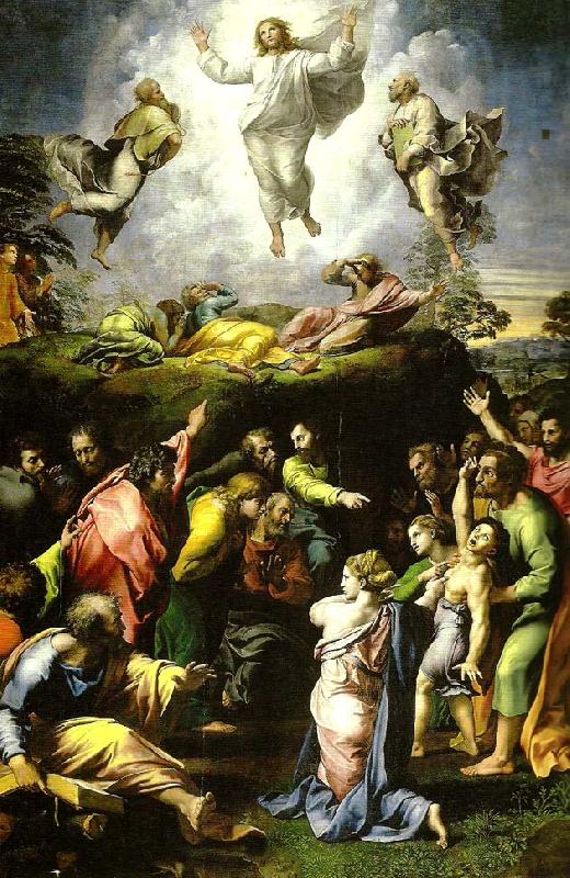 Raphael transfiguration oil painting image