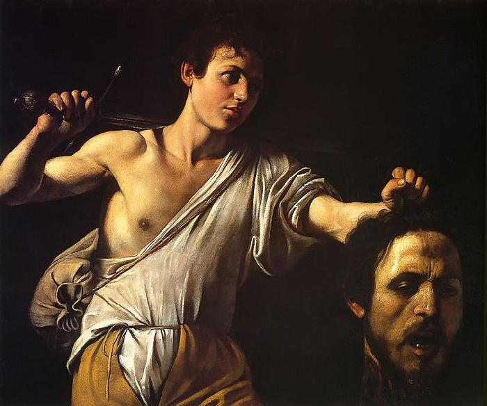 Caravaggio David mit dem Haupt des Goliath oil painting image