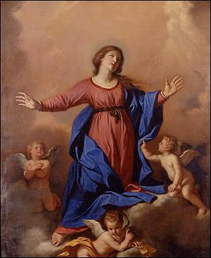 GUERCINO assumption of the Virgin oil painting image