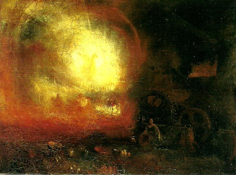 J.M.W.Turner the hero of a hundred fights oil painting image