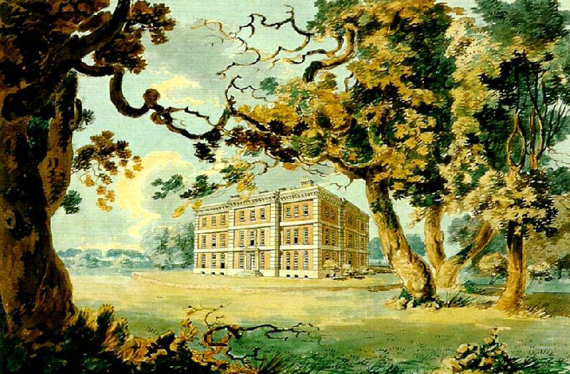 J.M.W.Turner radley hall from the south east oil painting image