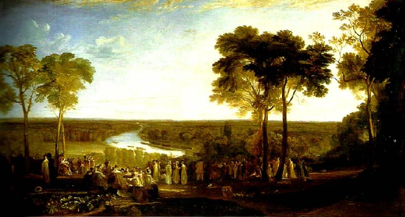 J.M.W.Turner england:richmond hill, on the prince regent's birthday oil painting image