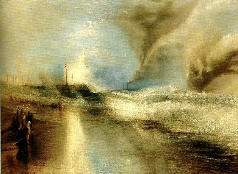 J.M.W.Turner lights to warn steam-boats of shoalwater oil painting image