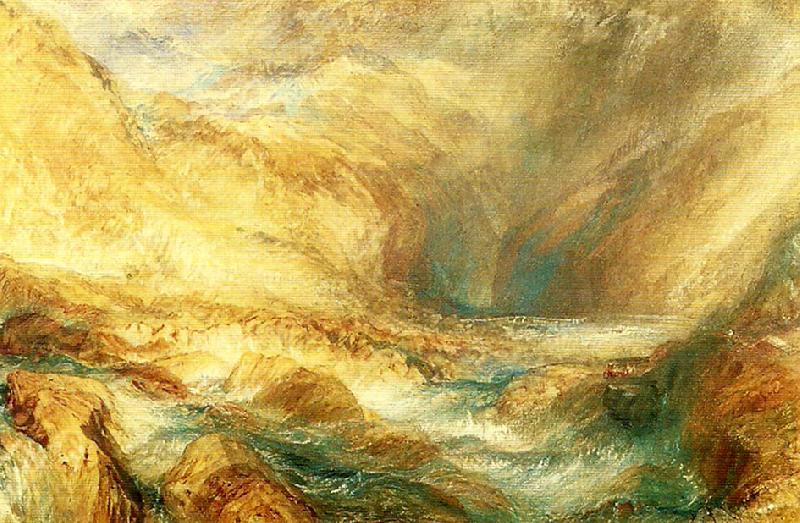 J.M.W.Turner the pass of st gotthard oil painting image