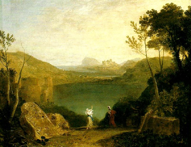 J.M.W.Turner aeneas and the sibyl, lake avernus oil painting image