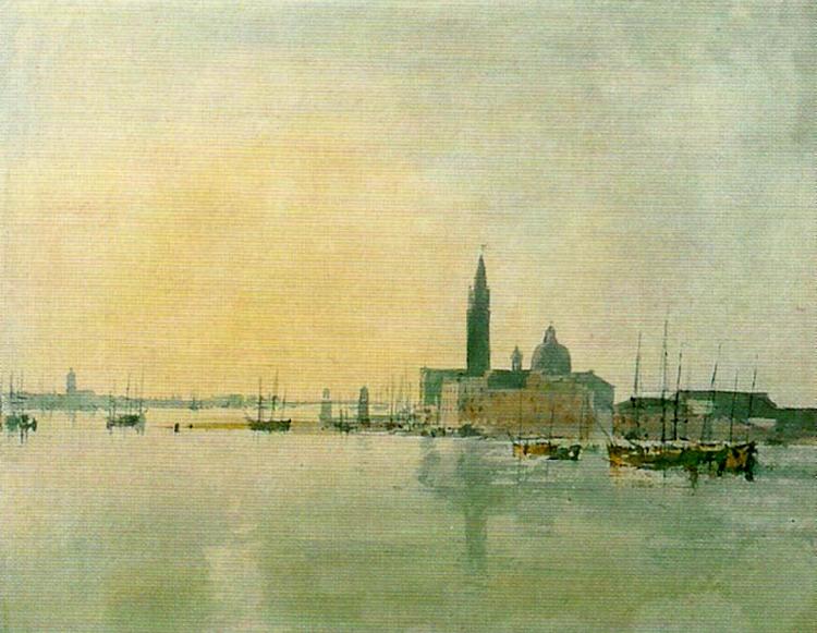 J.M.W.Turner venice san giorgio maggiore from the dogana oil painting image