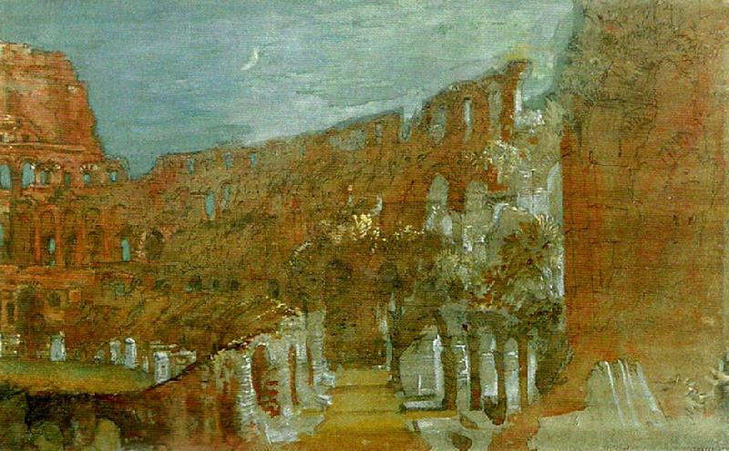 J.M.W.Turner the colosseum by moonlight oil painting image