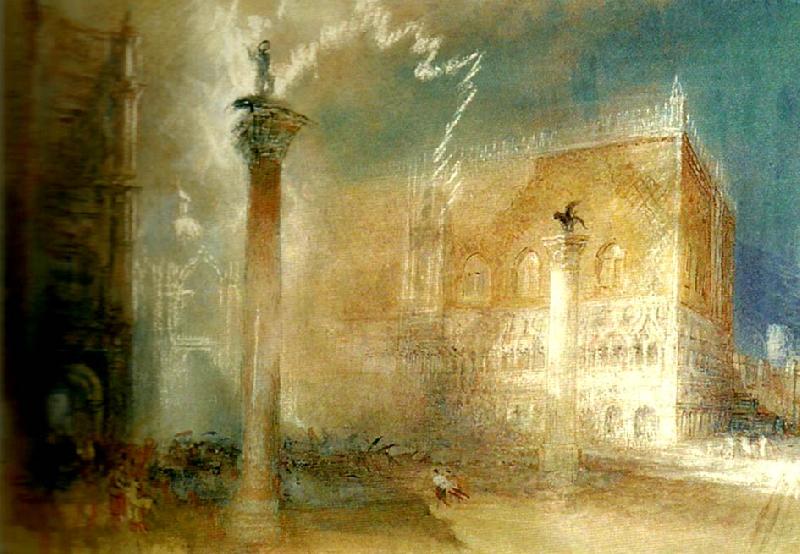 J.M.W.Turner venice storm in the piazzetta oil painting image