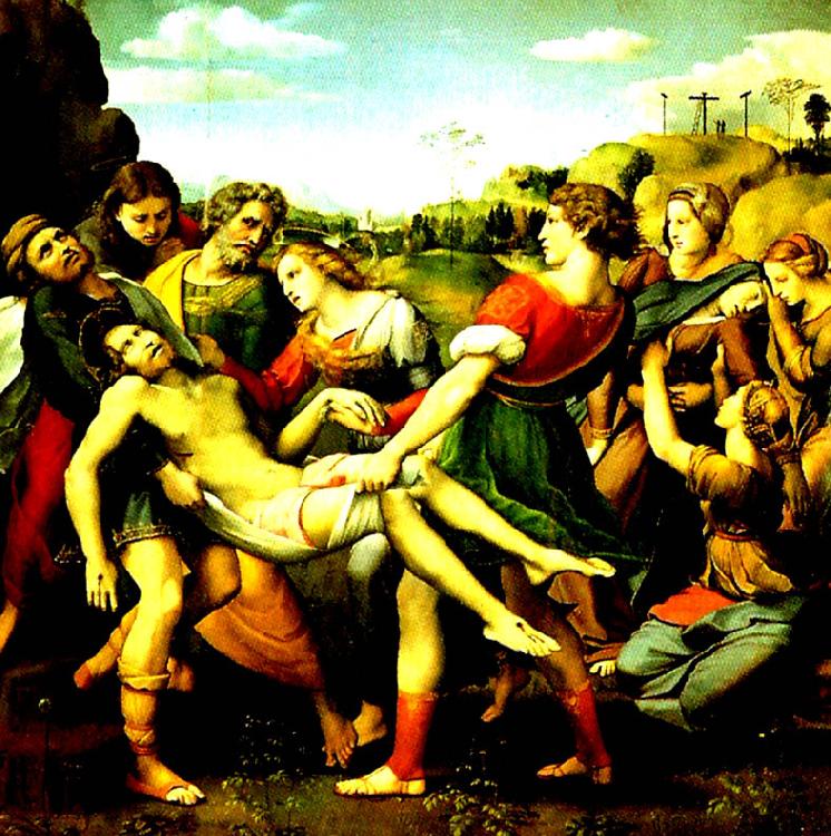 Raphael la mise au tombeau oil painting image