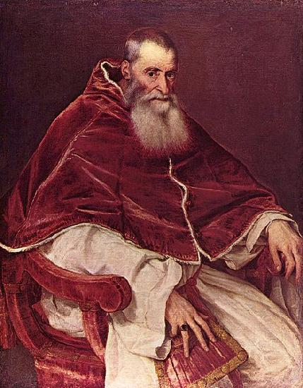 Titian Portrat Paul III. oil painting image