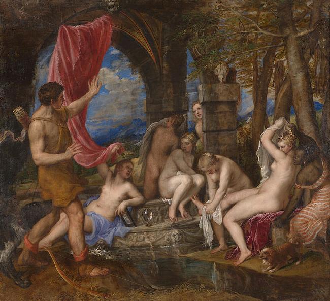 Titian Diana and Actaeon oil painting image