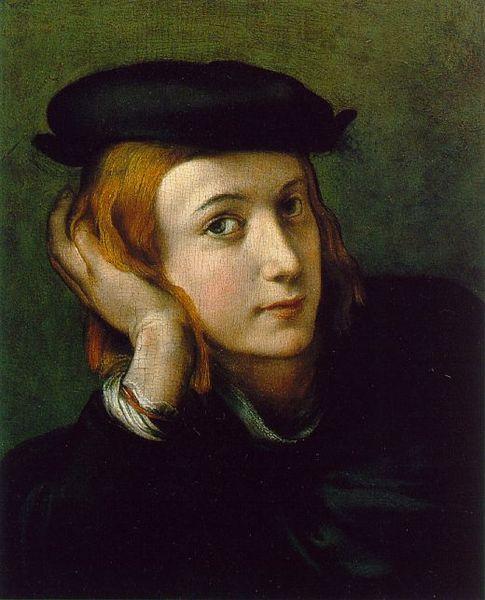 Correggio Portrait of a Young Man oil painting image