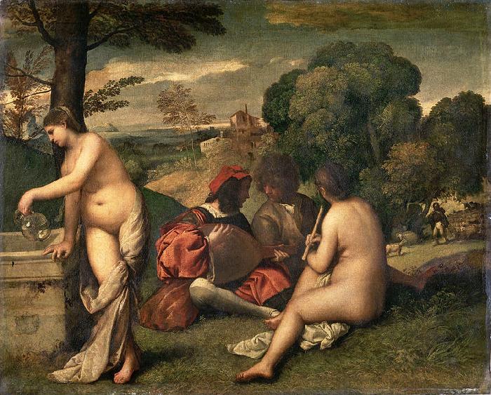 Giorgione Pastoral Concert oil painting image