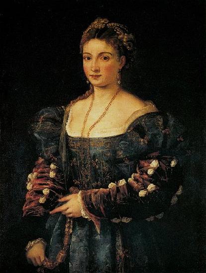 Titian La Bella oil painting image