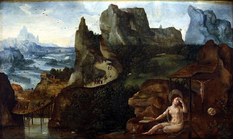 Anonymous Landscape with the Repentant Mary Magdelene oil painting image