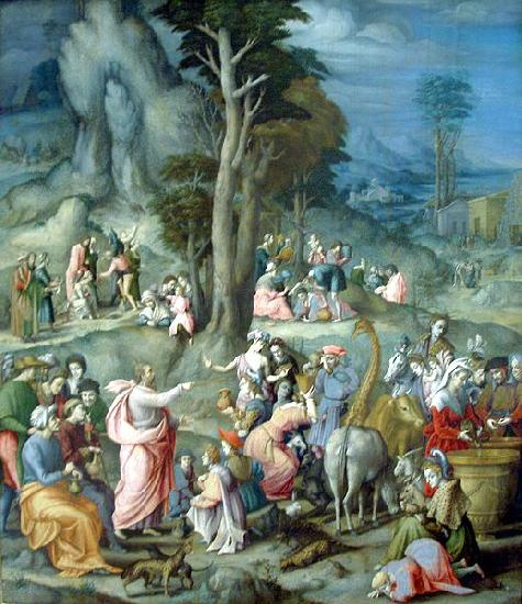 BACCHIACCA The Gathering of Manna oil painting image