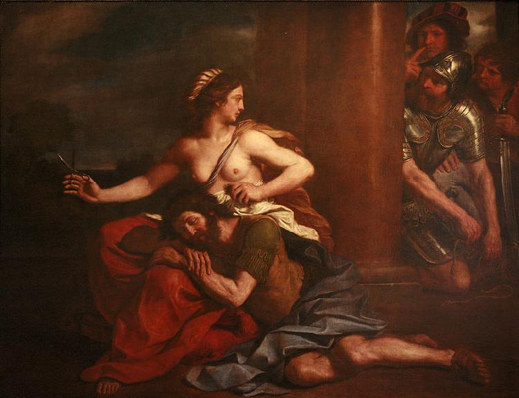 GUERCINO Samson and Delilah oil painting image