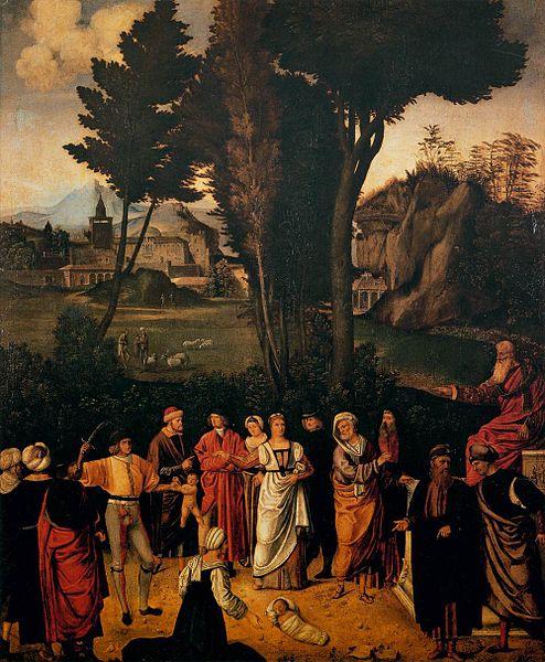 Giorgione The Judgment of Solomon oil painting image