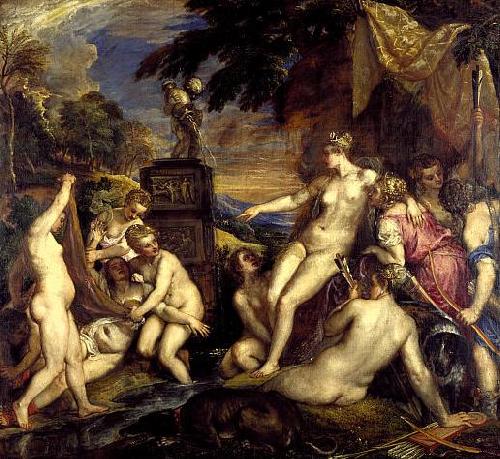 Titian Diana and Callisto oil painting image