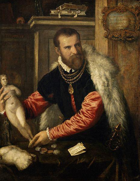 Titian Portrait of Jacopo de Strada oil painting image