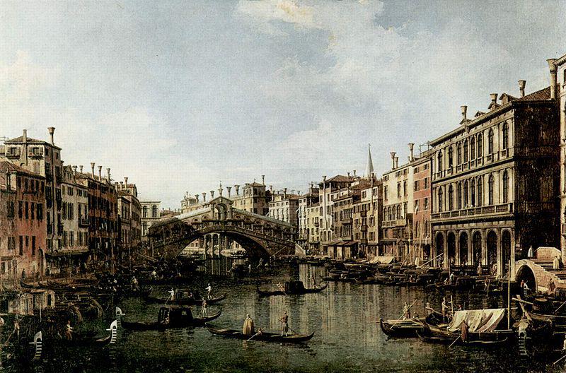 Canaletto Il Canale Grande a Rialto oil painting image