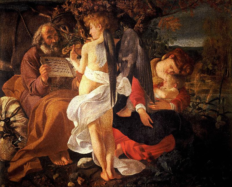 Caravaggio Rest on the Flight into Egypt oil painting image