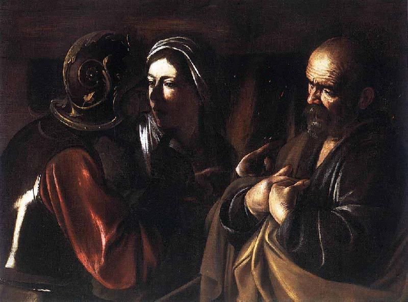Caravaggio Denial of Saint Peter oil painting image