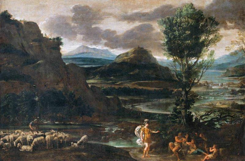 Domenichino Erminia among the Shepherds oil painting image