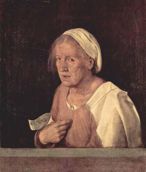Giorgione Portrat einer alten Frau oil painting image