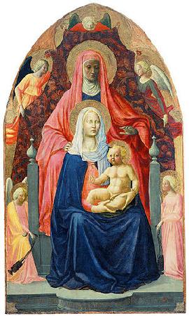 MASACCIO Virgin and Child with Saint Anne oil painting image