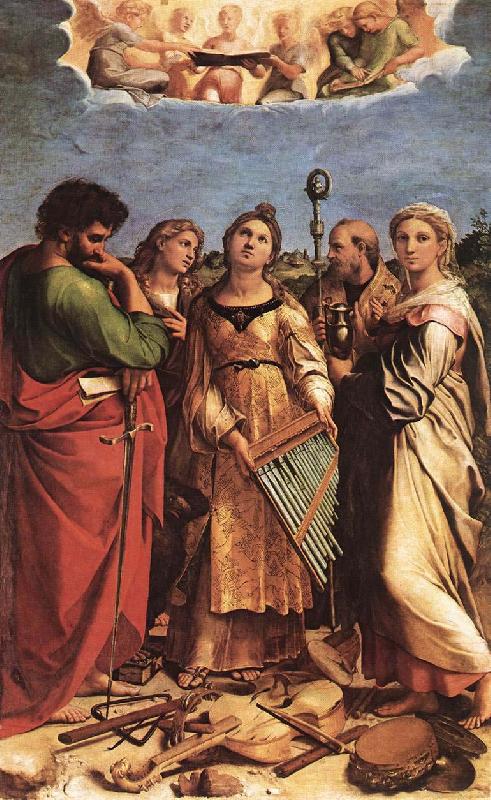 Raphael Ecstasy of St Cecilia oil painting image