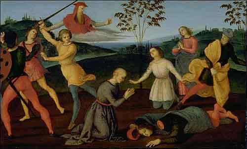 Raphael Jerome Punishing the Heretic Sabinian oil painting image