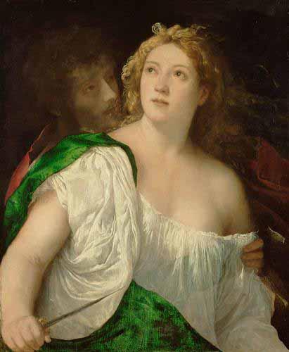 Titian Tarquin and Lucretia oil painting image