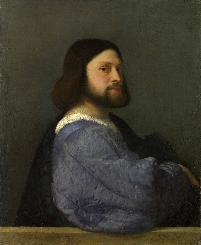 Titian A Man with a Quilted Sleeve oil painting image