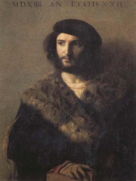 Titian Portrait of a Man oil painting image