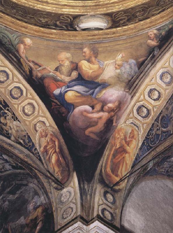 Correggio Pendentive with Saint Jerome and Saint Mattehew