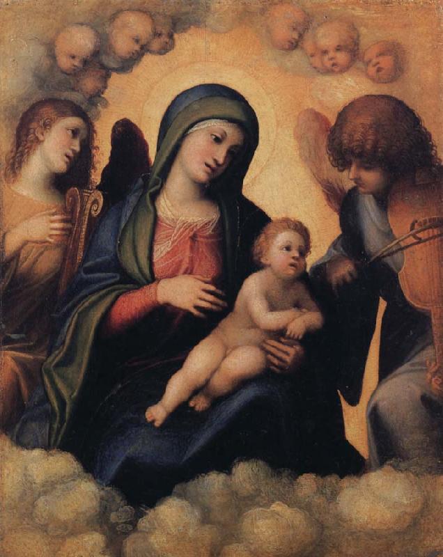 Correggio Madonna and Child with Angels playing Musical Instruments oil painting image