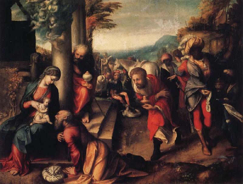 Correggio Adoration of the Magi oil painting image