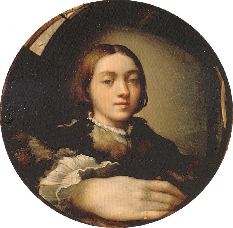 PARMIGIANINO Self-portrait in a Convex Mirror