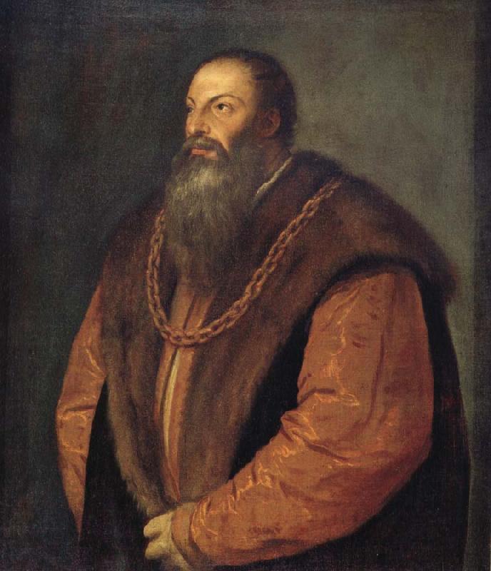 Titian Pietro aretino oil painting image