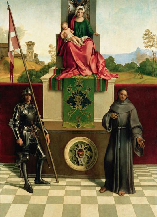Giorgione Virgin and Child with SS Francis and Liberalis (mk08) oil painting image