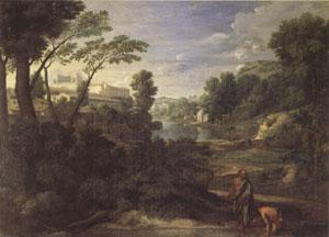 Poussin Landscape with Diogenes (mk05)