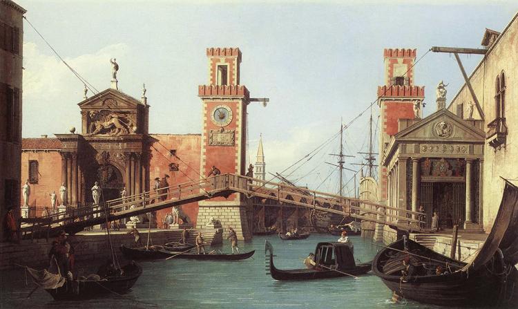 Canaletto Il Ponte dell'Arsenale (mk21) oil painting image